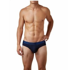 2 X IST, Cotton 3PK No-Show Briefs, Color 420NL-Navy-Cobalt-Porcelain, Size XL
