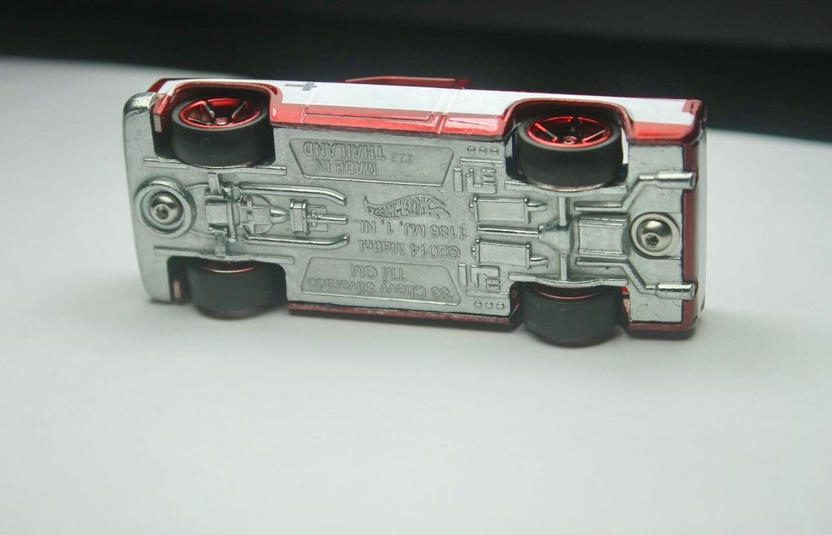 Custom Made Hot Wheels '83 Chevy Silverado Candy Red Rare