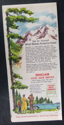 1957 Western United States road map Sinclair gas oil route 66 - Picture 2 of 4