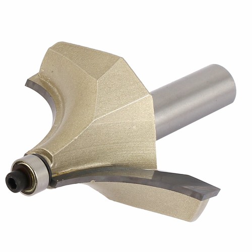 Cuscinetto a sfera raggio dia 2" tondo sopra bordo perline gambo 1/2" punta router - Foto 1 di 5