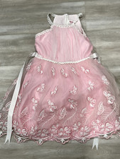 Girl's Pink Floral Formal Dress