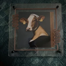 AI Art Cow With Pearl Earring