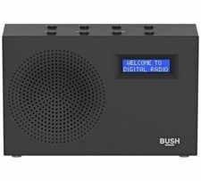 Bush Portable Compact DAB FM Radio LCD Display 8242303 Black (A-)