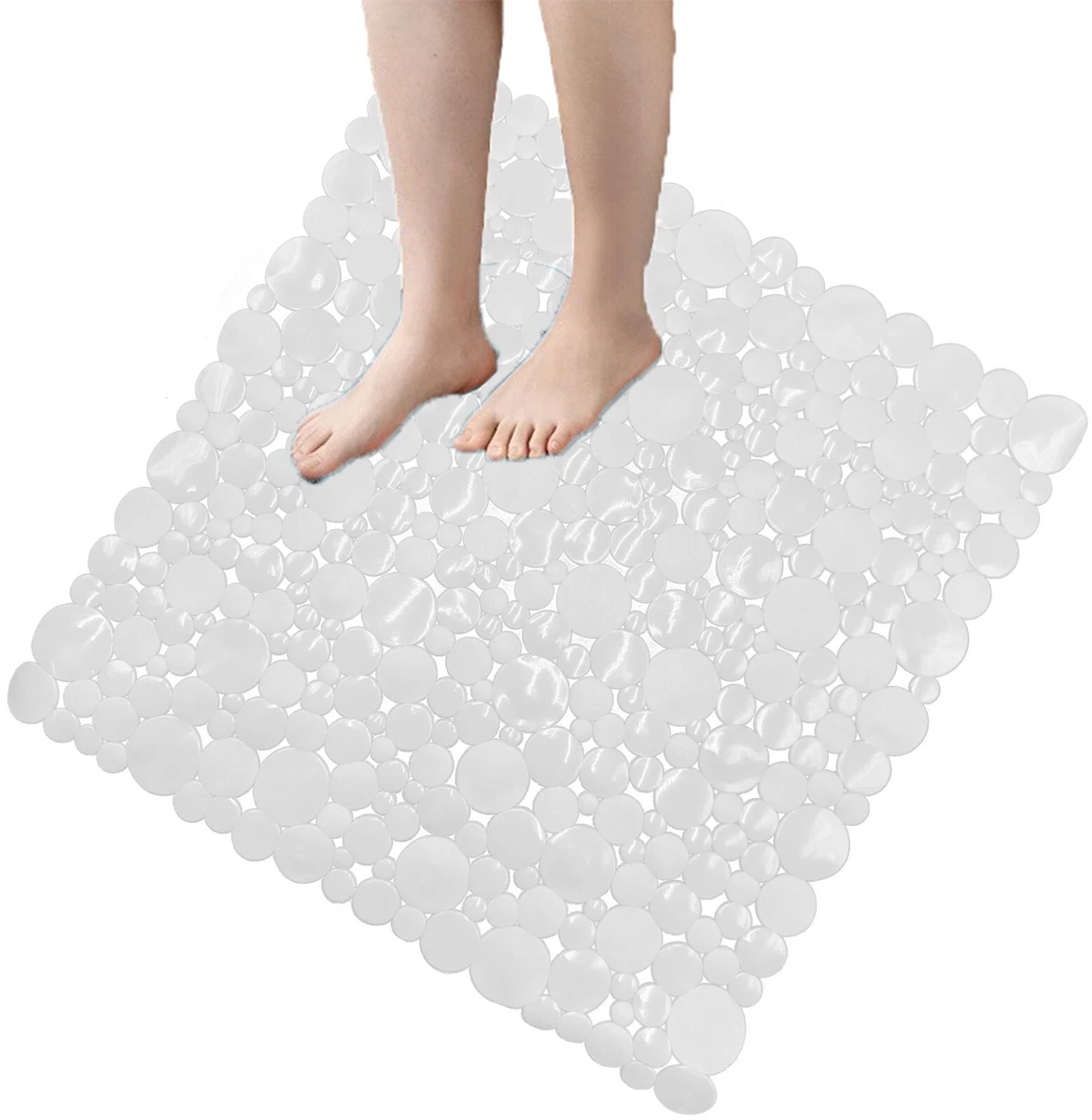 Tappetino da doccia/vasca in PVC Loofah (senza ftalati), antiscivolo