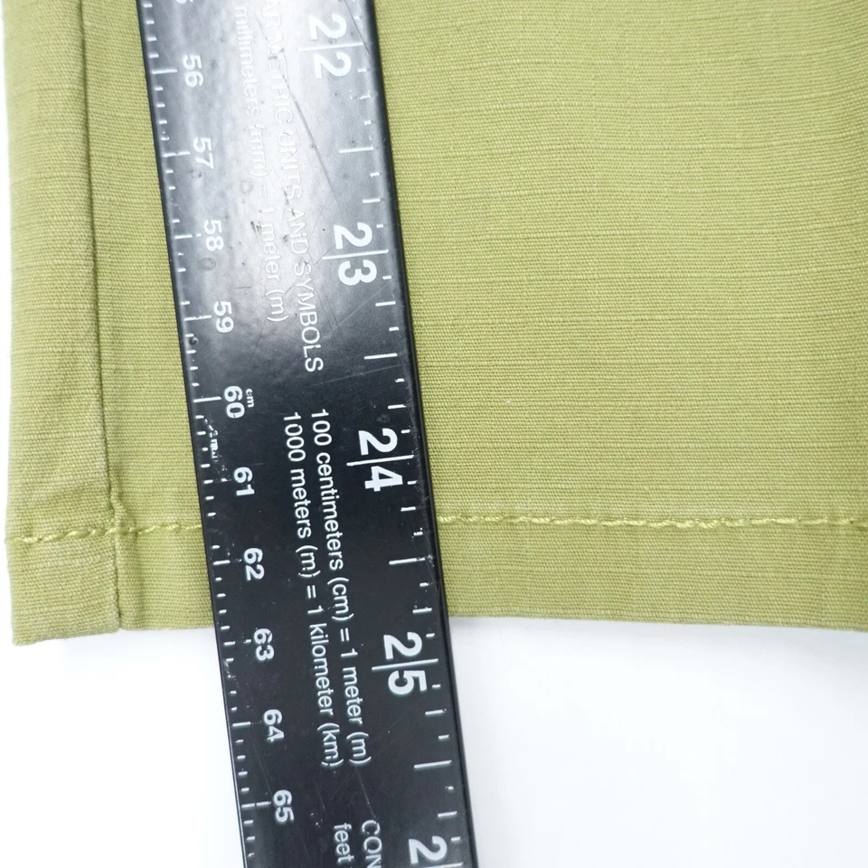 Ruby Rd. Pants Women's 8 Green Cotton Stretch Outdoor Beaded Ankle Straight Leg - Image 4 of 4