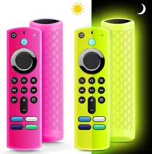 (2 Pack) Fire Stick Remote Cover 3Rd Gen with Alexa Voice 4K/4K Max Glow