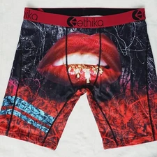 Ethika The Staple Killer Red Lips Black Size XL (36-38") Underwear Boxer Briefs 