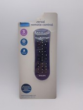 Purple Philips Universal Remote Control Up to 3 Major Brand Devices - Open Box