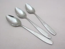 3 Pcs Vintage Florida Grapefruit Growers Stainless Steel Serrated Spoons