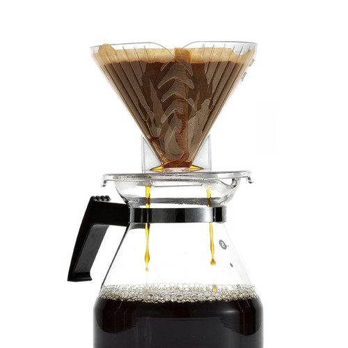 Gocciolatore doppio caffè casa TRASPARENTE versare sopra tè erogazione goccia due tazze alla volta - Foto 2 di 9