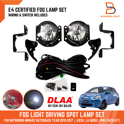 E4 Fog Light Spot Lamp set for Mitsubishi Mirage Hatchback LA 12 E4 Fog Light Spot Lamp set for Mitsubishi Mirage Hatchback LA 12