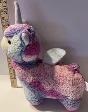 Plush Stuffed Animal Unicorn Llama Tie-dye 14” Tall