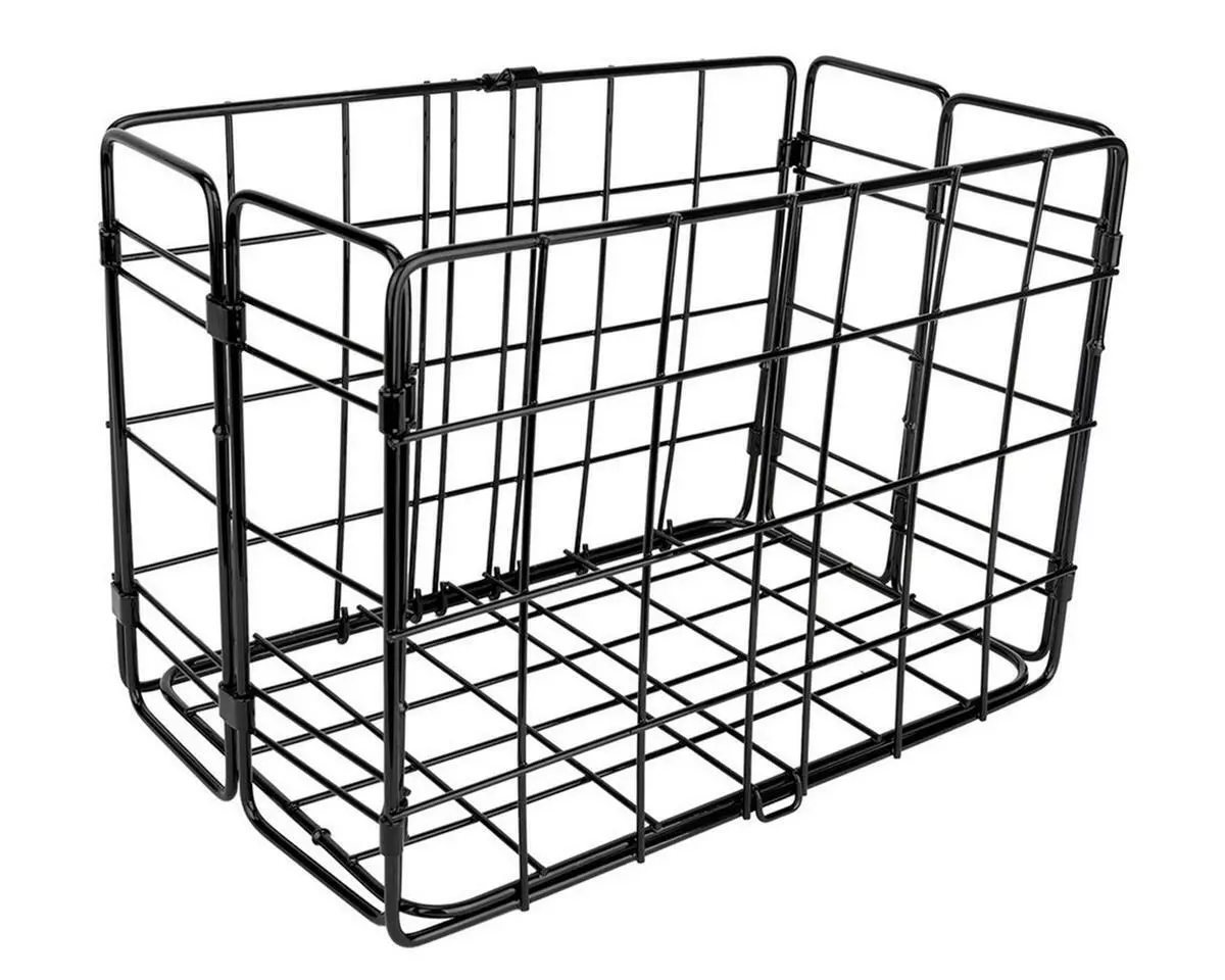 Wald 582 Side-Mount Folding Rear Basket (Black) [582BL]