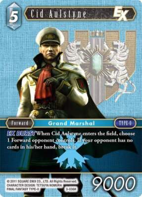 Near Mint FFTCG Cid Aulstyne - 3-036H Opus III Final Fantasy TCG