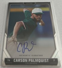 2024 Pulse Baseball Carson Palmquist Colorado Rockies Autograph #A-CPA