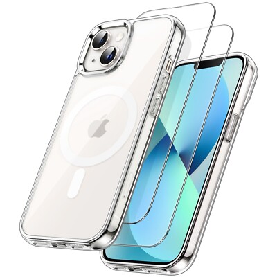 3 in 1 Magnetic Case for iPhone 13 mini 5.4-Inch with 2 Pack Screen Protectors