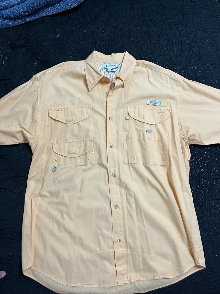 Chemise Columbia PFG Pêche Homme - Medium Orange - Manches Longues Omni Shade