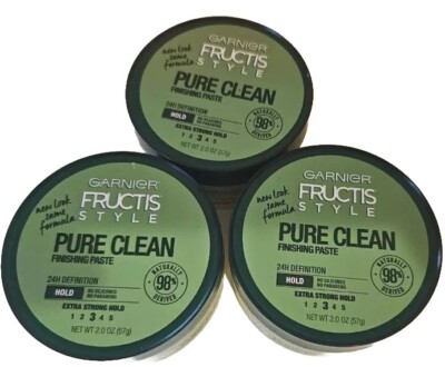 3 PACK Garnier Fructis Style Pure Clean Finishing Paste, 2.0 Ounce