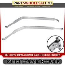 2x Fuel Tank Straps for Chevrolet Impala 2000-2005 Buick Regal 2000-04 Gas Gray