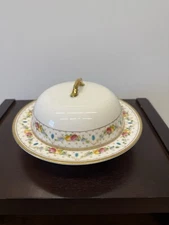 Antique Redfern & Drakeford, England, Balmoral China Floral Covered Dish