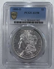 1880-O MORGAN SILVER DOLLAR COIN PCGS AU58 KEY DATE!