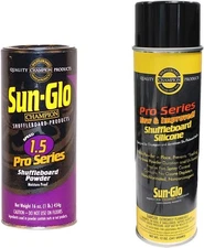 Silicone Shuffleboard Spray 12 Oz. & #5 Speed Shuffleboard Wax 16 Oz. Combo