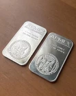 Pair Of Two 1 Oz .999 Fine Silver APMEX Bars (2 Troy Ounces Of Fine Silver)