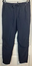 Hurley Jogger Pants Chino Men  s Size Large Drawstring Gray Nylon Blend GUC