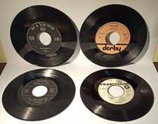 LOTTO MISTO DI DISCHI IN VINILE 45/33 GIRI N°16 PEZZI SENZA COPERTINA+N°3 RACC. 