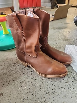 Red Wing PECOS Men s size 13 Leather Safety Steel Toe Pull On Boots