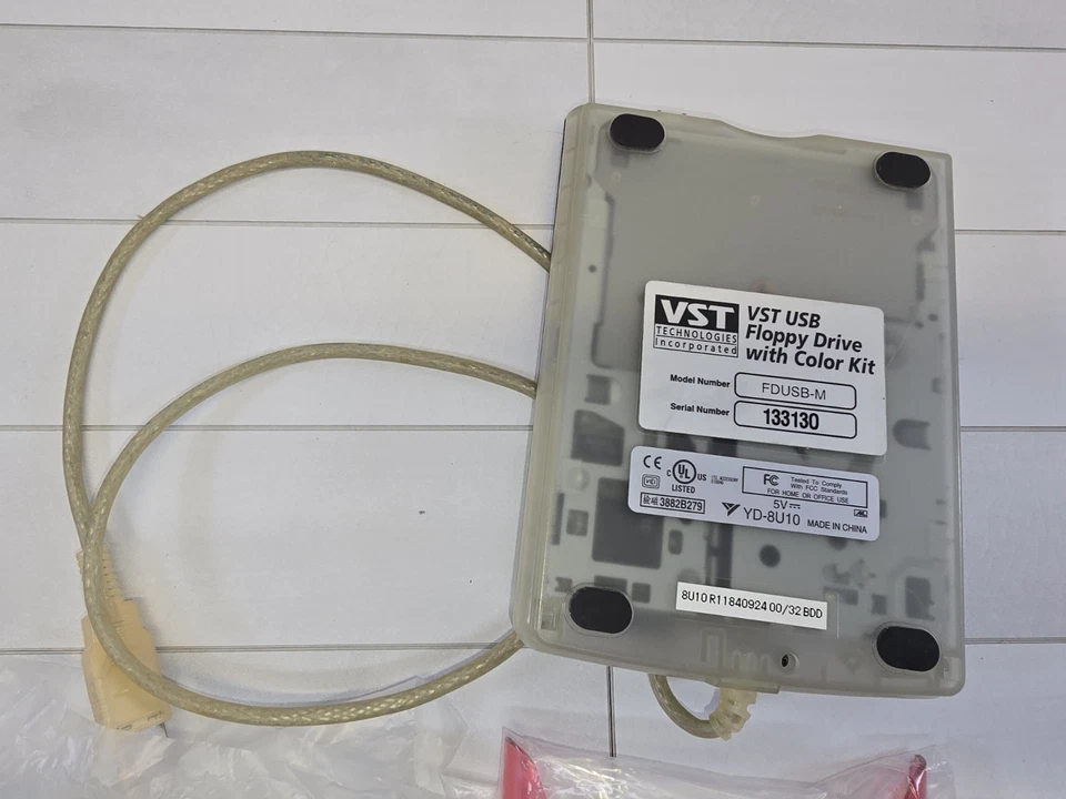 VST Technologies USB 软盘驱动器带彩色套件 FDUSB-M 多色 TOPS — 第 3/3 张图片