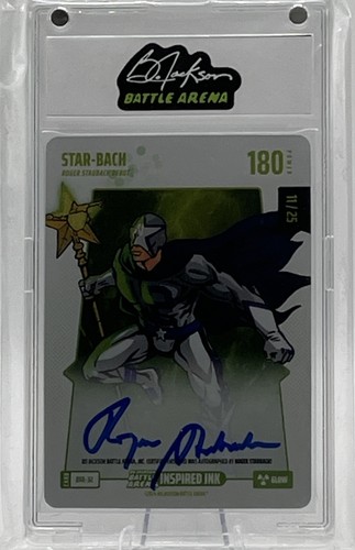 2024 Bo Jackson Battle Arena Star-Bach Glow Auto #11/25 Battlefoil Free Shipping