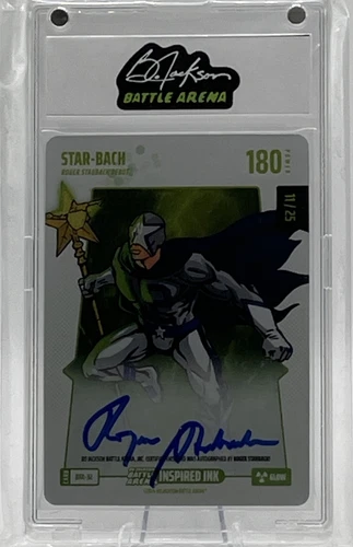 2024 Bo Jackson Battle Arena Star-Bach Glow Auto #11/25 Battlefoil Free Shipping
