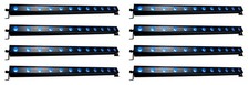 8 American DJ ADJ ULTRA HEX BAR 12 12x10W RF RGBAW UV LED DMX Wash Bar Lights