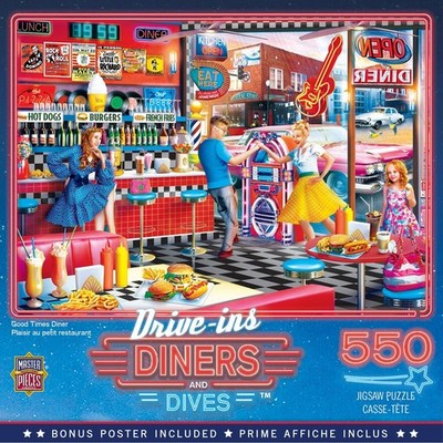 Puzzle ''Diners and Dives   Good Times Diner'' Master Pieces, 550 Teile, 61 x 45cm