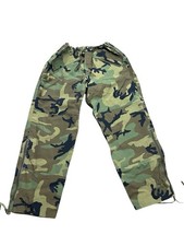 Tru Spec Gore Tex Wet Weather Trousers Pull Over Mens Large Reg Camoflauge (D1)