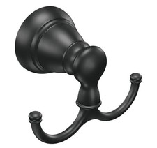 Moen Banbury Double Robe Hook - MATTE BLACK - Y2603BL