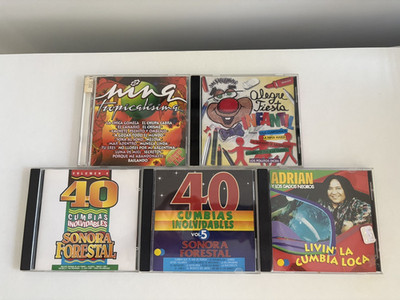Latin/South American Cumbia CD Bundle x5 Sonora Forestal & More