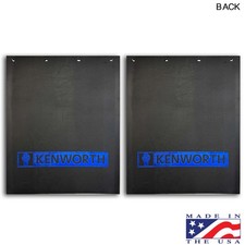Kenworth Trucks 24 X 30 Black Blue 38 Rubber Semi Truck Mud Flaps-pair Kenworth Trucks 24 X 30 Black Blue 38 Rubber Semi Truck Mud Flaps-pair