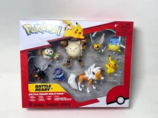 Pokémon Battle 8 Figure Multi-Pack Jazwares - Rowlet - Litten - Pikachu - NEW