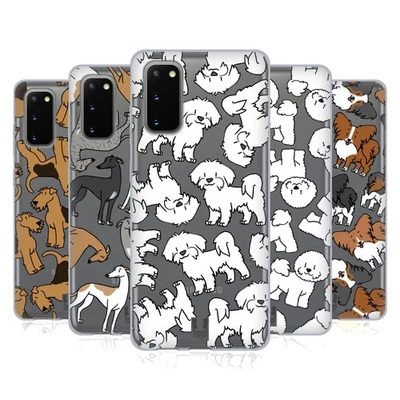 HEAD CASE DESIGNS DOG BREED PATTERNS 4 GEL CASE & WALLPAPER FOR SAMSUNG PHONES 1 - Image 1 of 4