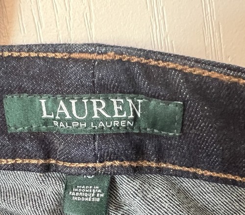 Lauren Ralph Lauren Women's Jeans Premier Straight Jeans Dark Denim Sz 16 NWT - Picture 3 of 6