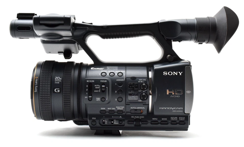 [MINT w/Hood] Sony HDR-AX2000 HD AVCHD Professional Camcorder Video Camera JAPAN - Image 4 of 4