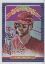 2020 Panini Donruss Diamond Kings Holo Purple Bryce Harper #24 1u6