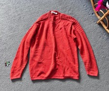 Inis Meain Ireland Honda 50 Linen Crewneck Orange Medium RRP �385