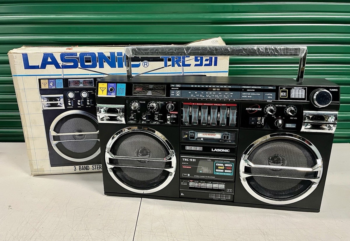 LASONIC ラジカセ trc 931 ラソニック LASONiC TRC-931 Vintage Boombox Dual Cassette AM FM Radio