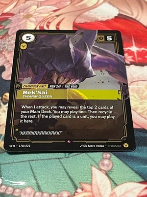 Rek'Sai Swarm Queen Foil - SFD 170 NM - Riftbound