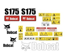 Bobcat S175 decalcomanie adesivi kit Completo