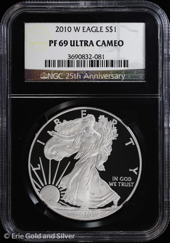 2010-W $1 Proof American Silver Eagle NGC PF 69 Ultra Cameo | PR