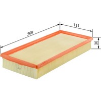 Bosch F 026 400 144 Luftfilter FüR Smart Fortwo 451 Staubpartikelfilter